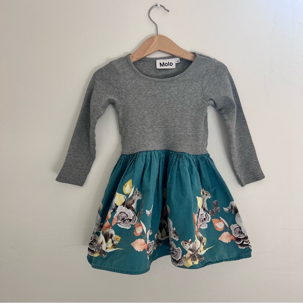 Molo squirrel print dress size 92